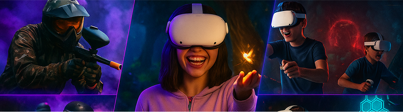Experiencia Gotcha y Realidad Virtual combinada